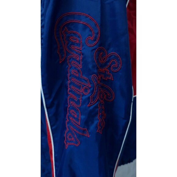 G-III Carl Banks MLB St Louis Cardinals Baseball Large Full Zip Spellout Jacket - Picture 3 of 16